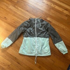Columbia Gray Hooded Jacket with Fleece Lining